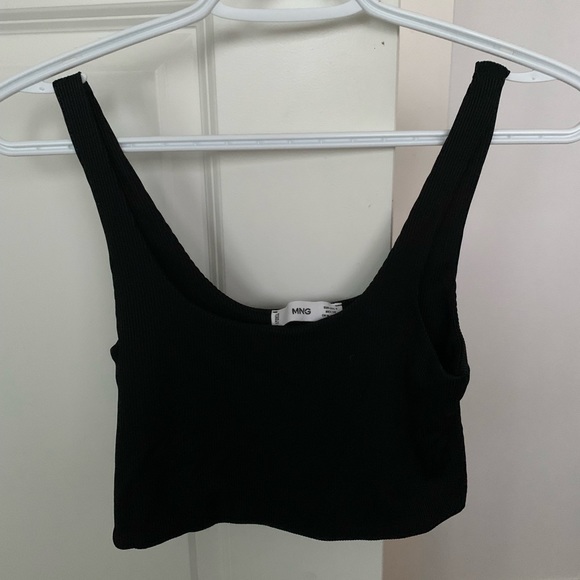 Mango Black Ribbed Croptop - Picture 3 of 4